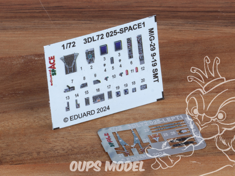 Eduard Space décalques 3D 3DL72025 MiG-29 9-19 SMT Great Wall Hobby 1/72