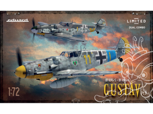 EDUARD maquette avion 2144 GUSTAV pt. 1 Bf 109G-5 & Bf 109G-6 Edition Limitée Dual Combo 1/72
