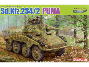 Dragon maquette militaire 6943 Sd.Kfz.234/2 Puma (Premium Edition) 1/35
