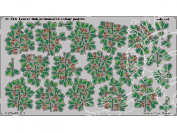 Eduard photodecoupe diorama 36218 Feuilles Oak Automne dub Podzim 1/35