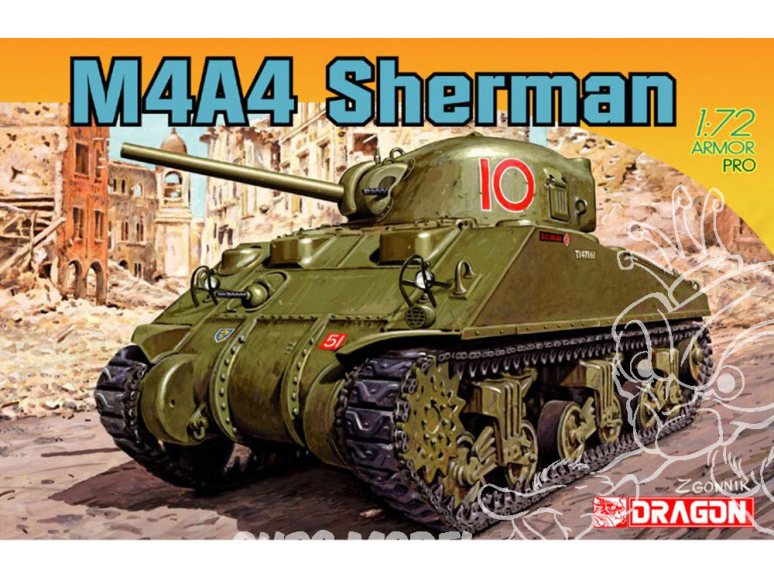 DRAGON maquette militaire 7311 M4A4 Sherman une décoration armée française libre en Europe 1/72
