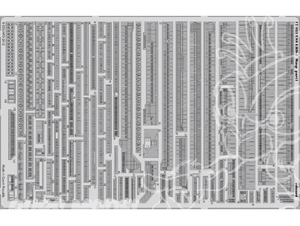 Eduard photodecoupe bateau 17033 USS Wasp LHD-1 1/700