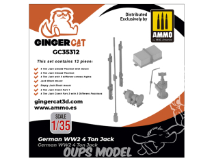 Ginger Cat accessoire GC35312 Cric 4 Ton Allemand WWII 1/35