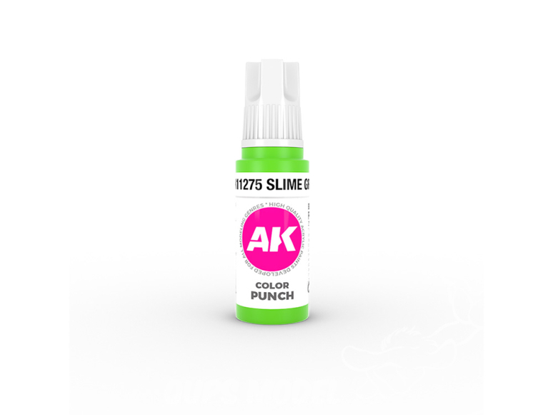 Ak interactive peinture acrylique 3G AK11275 VERT BAVE COULEUR PUNCH 17ml