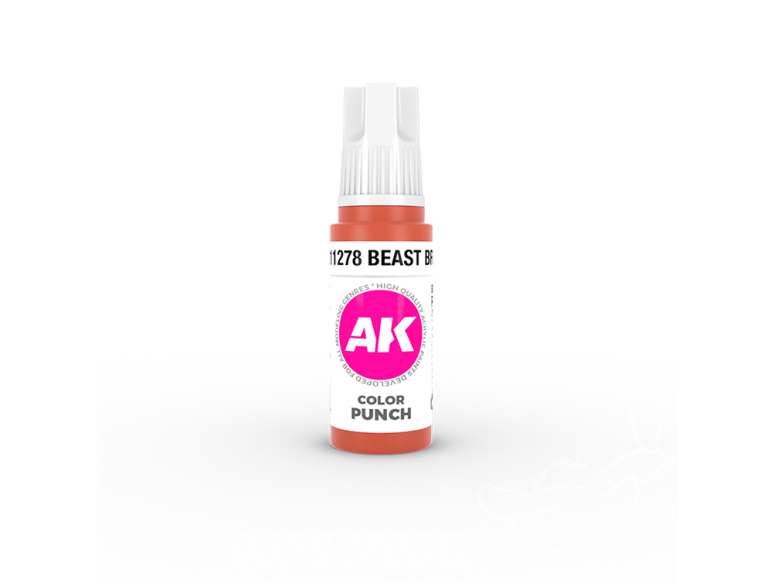 Ak interactive peinture acrylique 3G AK11278 BEAST BROWN COULEUR PUNCH 17ml