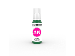 Ak interactive peinture acrylique 3G AK11274 PUNCH PEAU VERTE COULEUR PUNCH 17ml