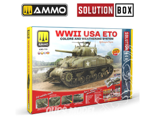 MIG Solution Box 7728 Véhicules USA ETO WWII Couleurs et Vieillissement - Livre Français (multilangues)