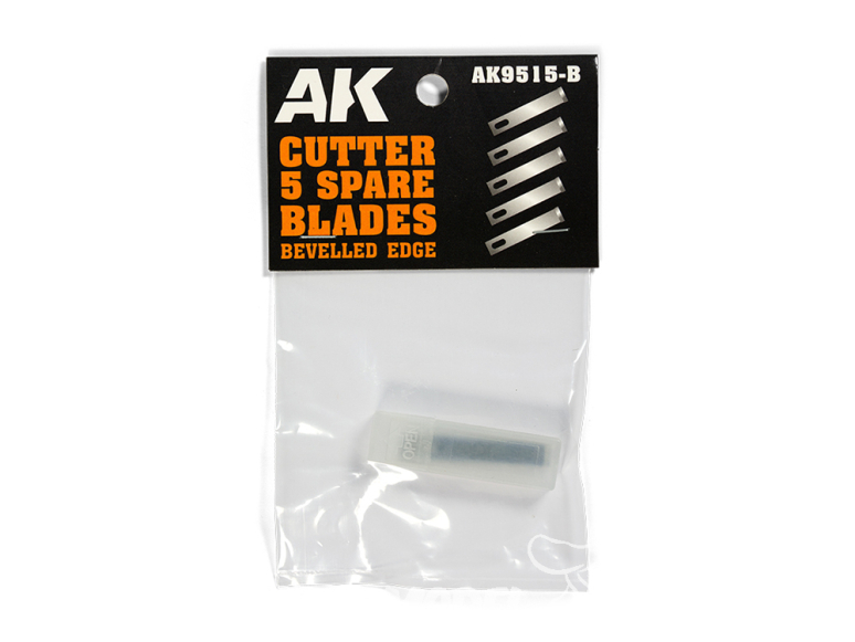 AK interactive outillage ak9515B Lames BORD BISEAUTÉ (5 LAMES DE RECHANGE) pour AK HOBBY KNIFE