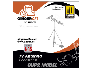 Ginger Cat accessoire GC35403 Antenne TV 1/35