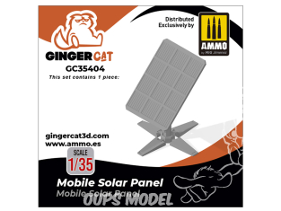 Ginger Cat accessoire GC35404 Panneau solaire mobile 1/35