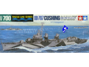 tamiya maquette bateau 31907 Destroyer DD797 Cushing 1/700