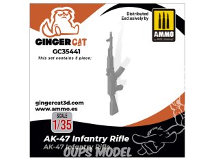 Ginger Cat accessoire GC35441 Fusil d'infanterie AK-47 1/35