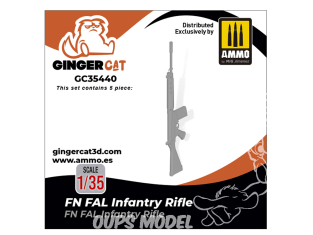 Ginger Cat accessoire GC35440 Fusil d'infanterie FN FAL 1/35