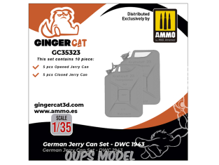 Ginger Cat accessoire GC35323 Set Jerrycans Allemand - DWC 1943 1/35