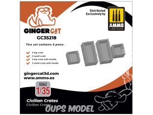 Ginger Cat accessoire GC35218 Caisses civiles 1/35