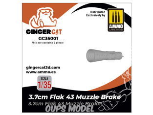 Ginger Cat accessoire GC35001 Frein de bouche 3.7cm Flak 43 1/35