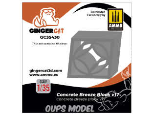 Ginger Cat accessoire GC35430 Breeze Block béton v17 1/35