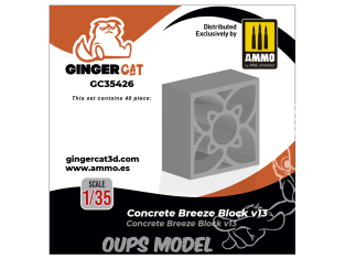 Ginger Cat accessoire GC35426 Breeze Block béton v13 1/35