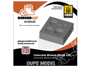 Ginger Cat accessoire GC35423 Breeze Block béton v10 1/35