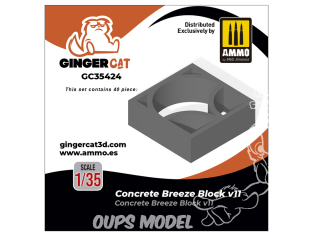 Ginger Cat accessoire GC35424 Breeze Block béton v11 1/35