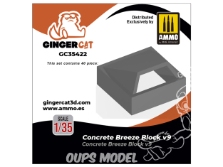 Ginger Cat accessoire GC35422 Breeze Block béton v9 1/35