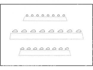 CMK set detail resine 010 FEUX DE NAVIGATION TRANSPARENT 1/35