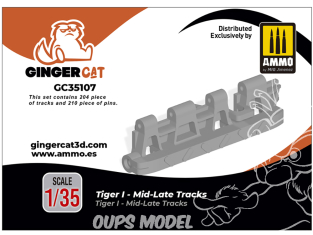 Ginger Cat accessoire GC35107 Chenilles Tigre I - Mid - Late 1/35