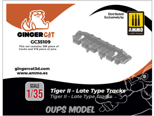 Ginger Cat accessoire GC35109 Chenilles Tigre II - Late 1/35