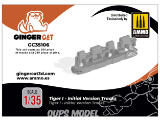 Ginger Cat accessoire GC35106 Chenilles Tigre I - Initial version 1/35