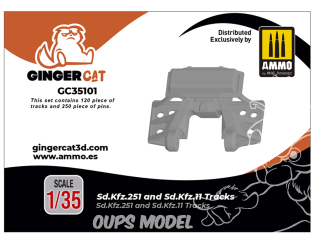 Ginger Cat accessoire GC35101 Chenilles Sd.Kfz.251 / Sd.Kfz.11 1/35