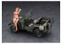 Hasegawa maquette voiture 52249 Jeep 4×4 de 1/4 tonne avecune figurine de filles blondes 1/24