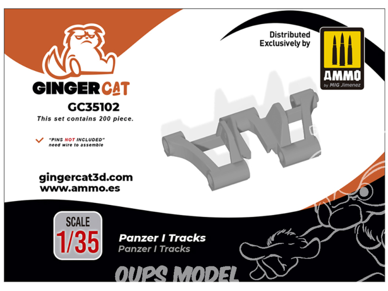 Ginger Cat accessoire GC35102 Chenilles Panzer I 1/35