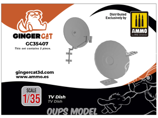 Ginger Cat accessoire GC35407 Parabole TV x2 1/35