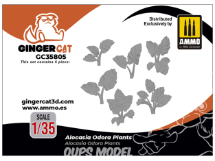 Ginger Cat accessoire GC35805 Plantes Oreilles d'éléphant 1/35