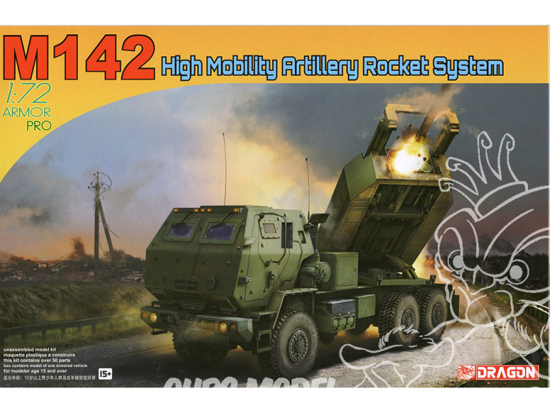 DRAGON maquette militaire 7707 M142 High Mobility Artillery Rocket System 1/72