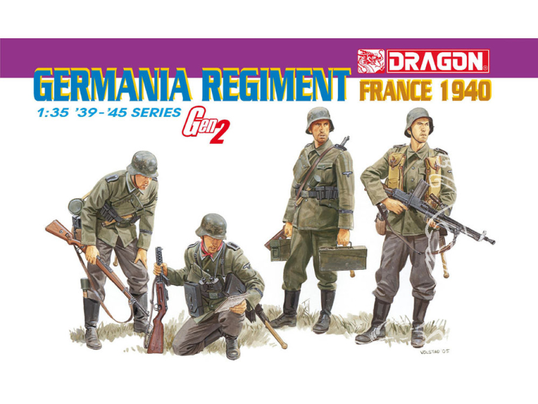 Dragon maquette militaire 6281 Régiment Germania France 1940 1/35