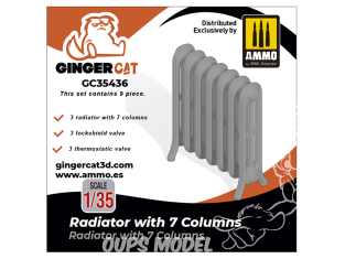 Ginger Cat accessoire GC35436 Radiateur 7 colonnes 1/35