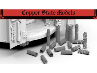 Copper State Models maquettes militaire A35-031 Obus pour Fahrpanzer Gruson 1/35