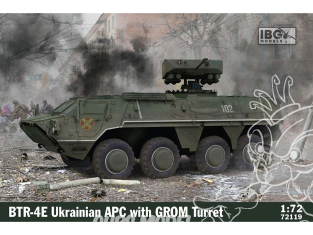 IBG maquette militaire 72119 BTR-4E APC ukrainien avec tourelle GROM 1/72