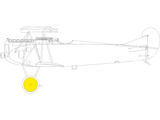 Eduard Express Mask EX1008 Fokker D.VIIF Eduard 1/48