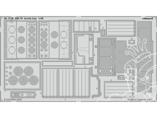 EDUARD photodecoupe avion 481129 Baie de bombe SM.79 Eduard 1/48