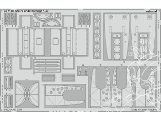 EDUARD photodecoupe avion 481130 Undercarriage SM.79 Eduard 1/48