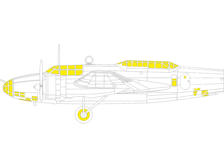 Eduard Express Mask EX1005 Ki-21-I TFace Icm 1/48
