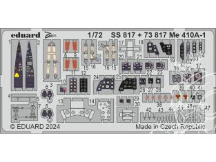 Eduard photodecoupe avion SS817 Zoom amélioration Messerschmitt Me 410A-1 Airfix 1/72