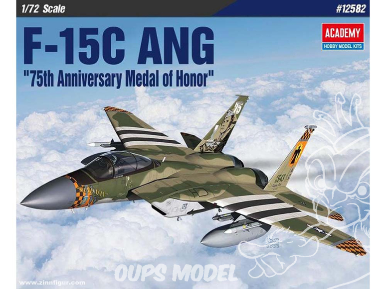 Academy maquette avion 12582 F-15C ANG 75th Anniversary Medal Of Honor 1/72