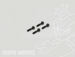 rotule de fusée 9MM (4pcs) EVOLVA/OPTION V-ONE KYOSHO K.FM337