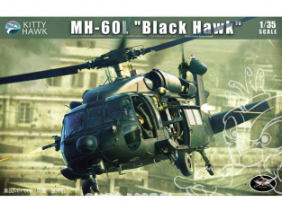 Kitty Hawk maquette hélicoptère kh50005 SIKORSKY MH-60L BLACK HAWK HÉLICOPTÈRE US ARMY MOGADISCIO (SOMALIE) 1993 1/35