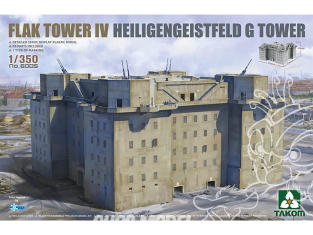 Takom maquette militaire 6005 Flak Tower IV Heiligengeistfeld G Tower 1/350