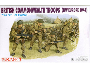 dragon maquette militaire 6055 Troupes du Commonwealth britannique Europe du Nord-Ouest 1944 1/35