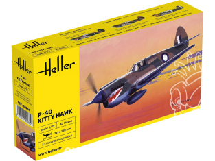 Heller maquette avion 80266 P-40 Kitty Hawk 1/72